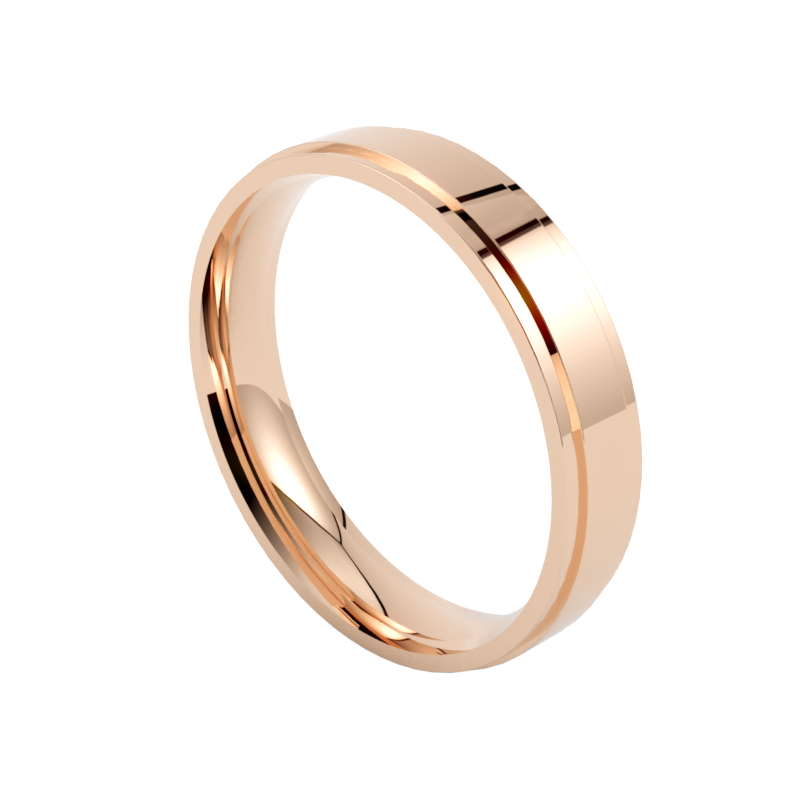 Modne obrączki ślubne ze złota różowego